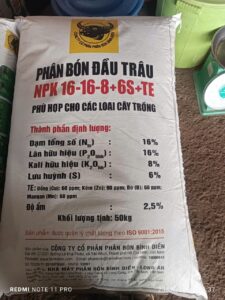 NPK 16-16-8+6S+TE