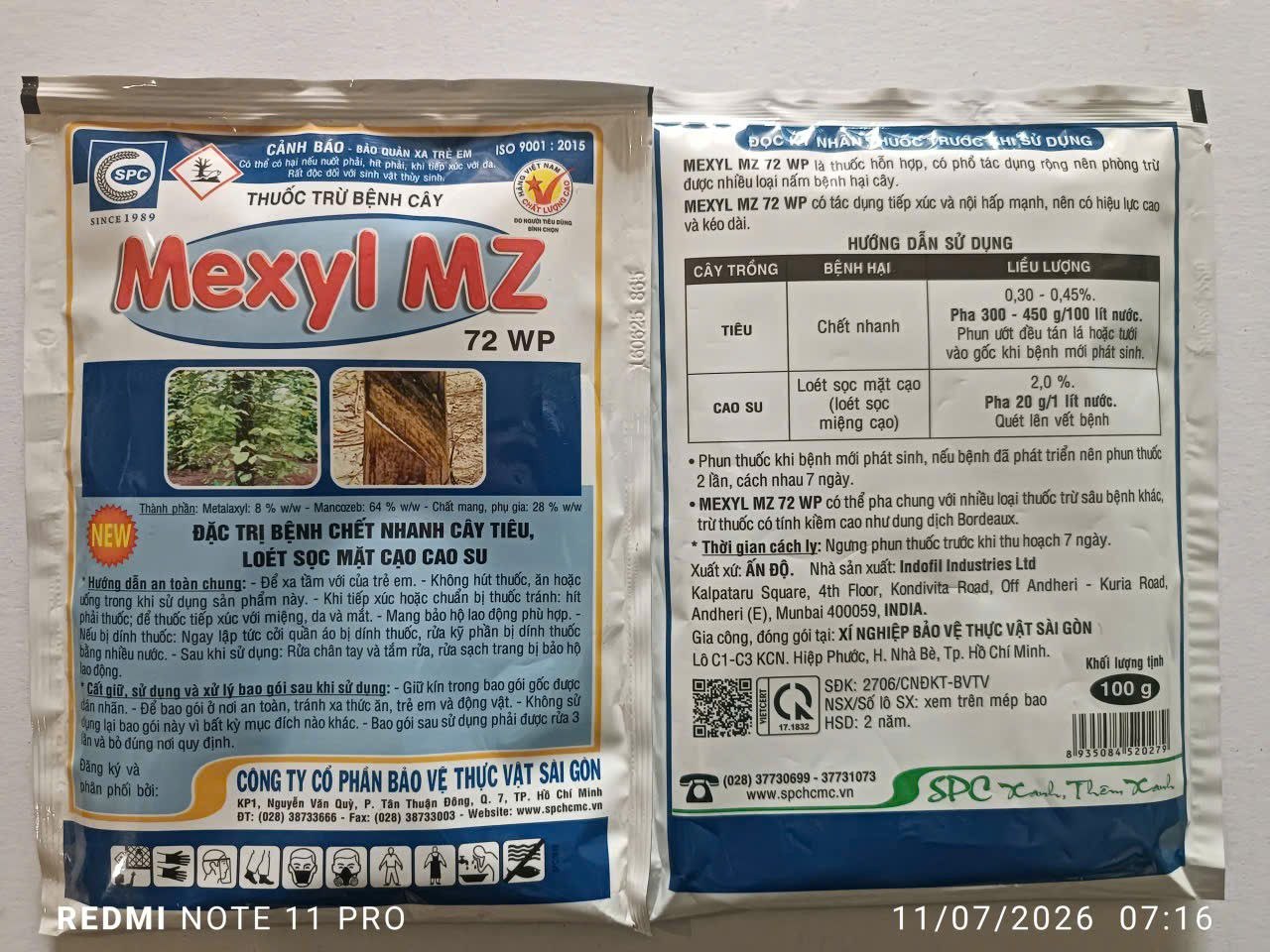 Metaxyl MZ 72WP